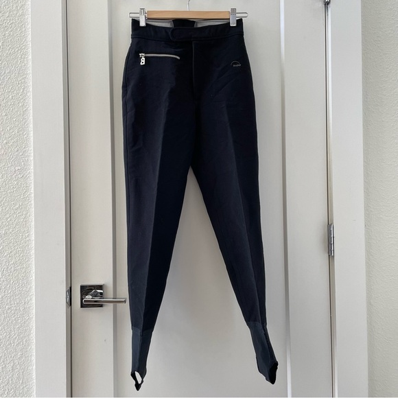 Bogner Vintage Ski Pants Black With Stirrups Women’s Size 8 - Picture 1 of 10